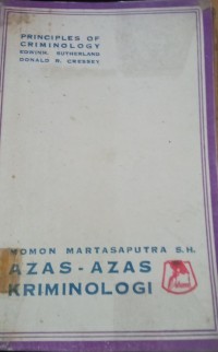 Image of Azas - Azas Kriminologi