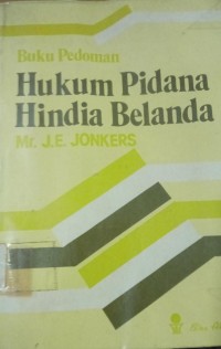 Image of Buku Pedoman Hukum Pidana Hindia Belanda