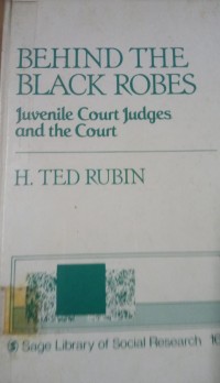 Image of Behind the Black Robes ( Juvenile COurt Judges and the Court )