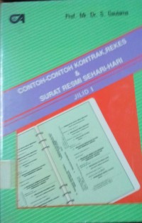 Image of Contoh - Contoh Kontrak, Rekes & Surat Resmi Sehari - Hari JIlid 1-3