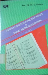 Contoh - Contoh Kontrak, Rekes & Surat Resmi Sehari - Hari JIlid 3