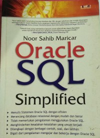 Image of Oracle SQL Simplified