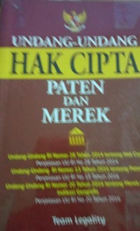 Undnag - Undang Hak Cipta ( Paten dan Merek )