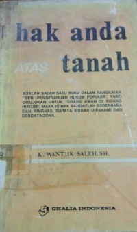 Hak Anda Atas Tanah