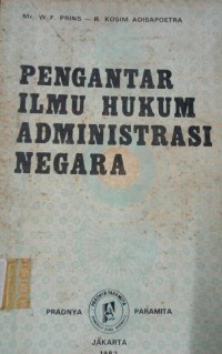Image of Pengantar Ilmu Hukum Administrasi Negara