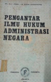 Pengantar Ilmu Hukum Administrasi Negara