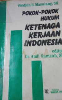 Image of Pokok - Pokok Ketenaga Kerjaan Indonesia