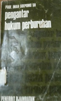 Image of Pengantar Hukum Perburuhan