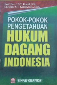 Image of Pokok-Pokok Pengetahuan Hukum Dagang Indonesia