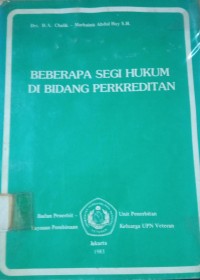Image of Beberapa Segi Hukum di Bidang Perkreditan