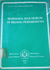 Beberapa Segi Hukum di Bidang Perkreditan