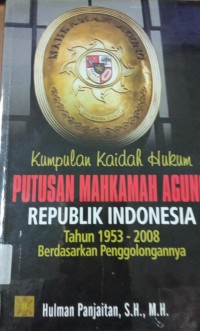 Kumpulan Kaidah Hukum Putusan Mahkamah Agung Republik Indonesia