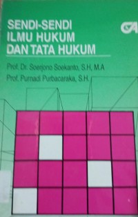 Sendi -  Sendi Ilmu Hukum dan Tata HUkum