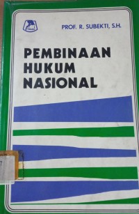 Pembinaan Hukum Nasional