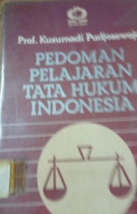 Image of Pedoman Pelajaran Tata Hukum Indonesia