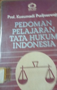 Pedoman Pelajaran Tata Hukum Indonesia