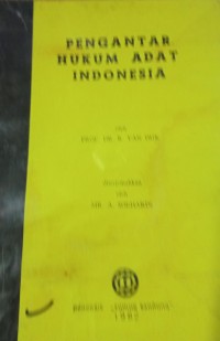 Pengantar Hukum Adat Indonesia