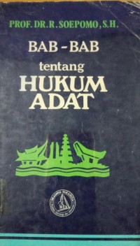 Bab - Bab tentang Hukum Adat