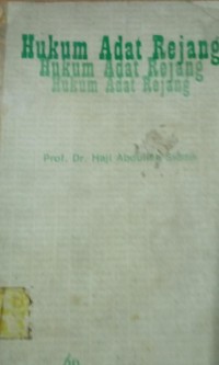 Hukum Adat Rejang