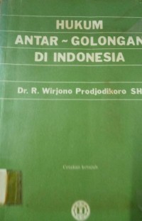 Hukum Antar - Golongan Di Indonesia