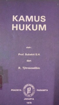 Kamus Hukum