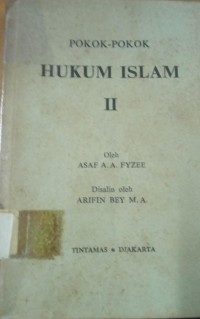 Image of Pokok - Pokok Hukum Islam I & II