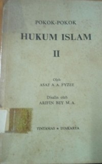 Pokok - Pokok Hukum Islam I & II