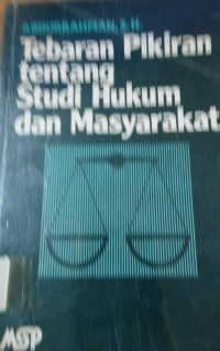 Tebaran Pikiran tentang STudi HUkum dan Masyarakat