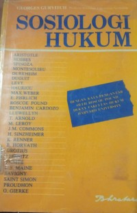 Sosiologi Hukum