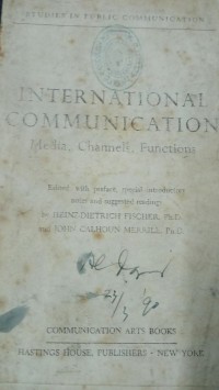 International Communication ( Media, Channels, Functions )