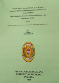 Image of Delik Aduan Dalam Kekerasan Rumah Tangga Sebagai Upaya Perlindungan Hukum Bagi Korban