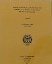 Pengolahan Data Elektronik Prosedur PembelianDan Pengeluaran Kas Pada PT. Best Energy System