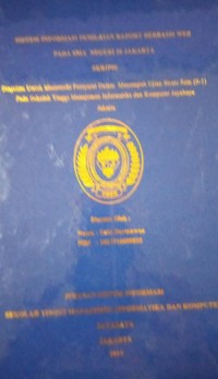 Image of Sistem Informasi Penilaian Raport Berbasis Web Pada SMA Negeri 36 jakarta