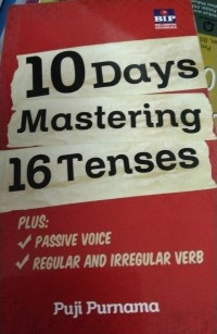 Image of 10 Days Mastering 16 Tenses