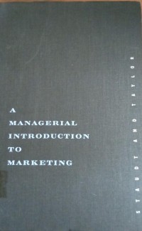 Image of A Managerial Introduction To Marketing