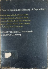 Image of A Source Book In The History of Psychology