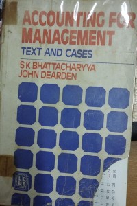 Image of ACCOUNTING FOR MANAGEMENT TES AND CASES