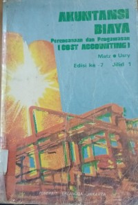 Image of Akuntansi Biaya : Perencanaan Dan Pengawasan