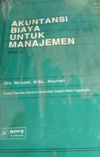 Image of Akuntansi Biaya Untuk Manajemen