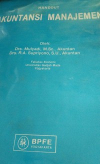 Image of Akuntansi Manajemen : Handout