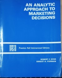 Image of An Analytic Approach To Marketing Decisions