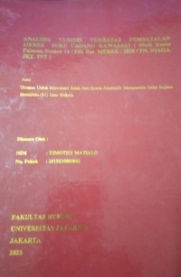 Analisis Yuridis Terhadap Pembatalan Merek Suku Cadang Kawasaki (Studi Kasus Putusan Nomor 14/Pdt.Sus.Merek/2020/PN.Niaga.Jkt.Pst)