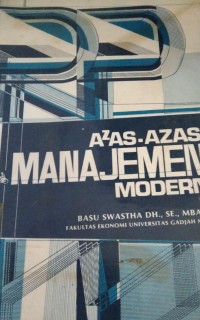 Image of Azas-Azas Manajemen Modern