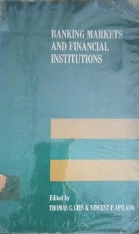 Image of Banking Markets And Financial Institutions