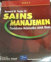 Buku 2 Sains Manajemen Pendekatan Matematika Untuk Bisnis