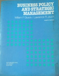 Image of Business Policy and Strategic Management