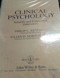 Image of Clinical Psychology Scientific And Professional Dimensions