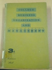 Image of College Business Organization and Management