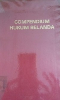 Image of Compendium Hukum Belanda