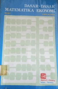 Image of Dasar-Dasar Matematika Ekonomi Jil.2